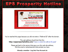 Tablet Screenshot of epsprosperityhotline.com